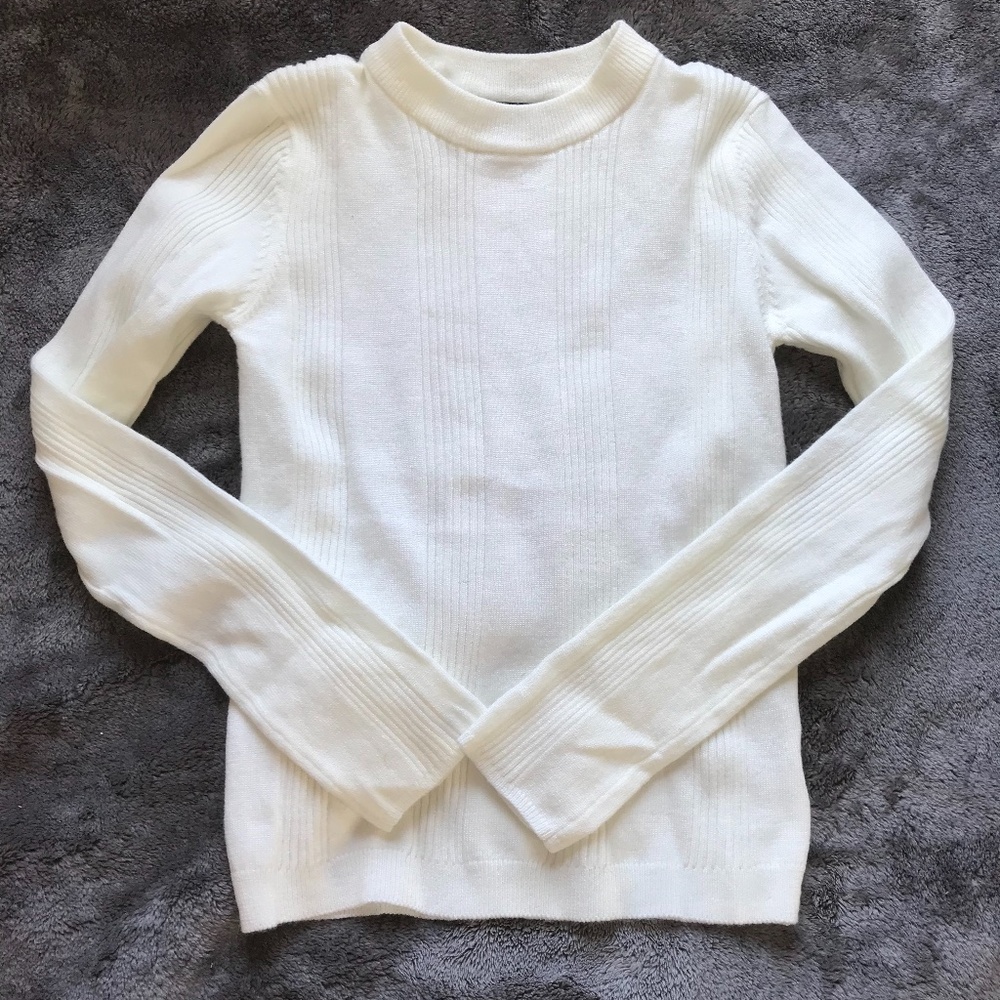 White Crew Sweater